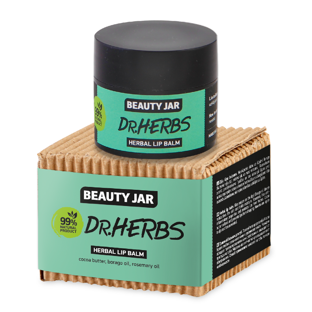 Трав'яний бальзам для губ Beauty Jar Dr. Herbs, 15 мл - фото 1