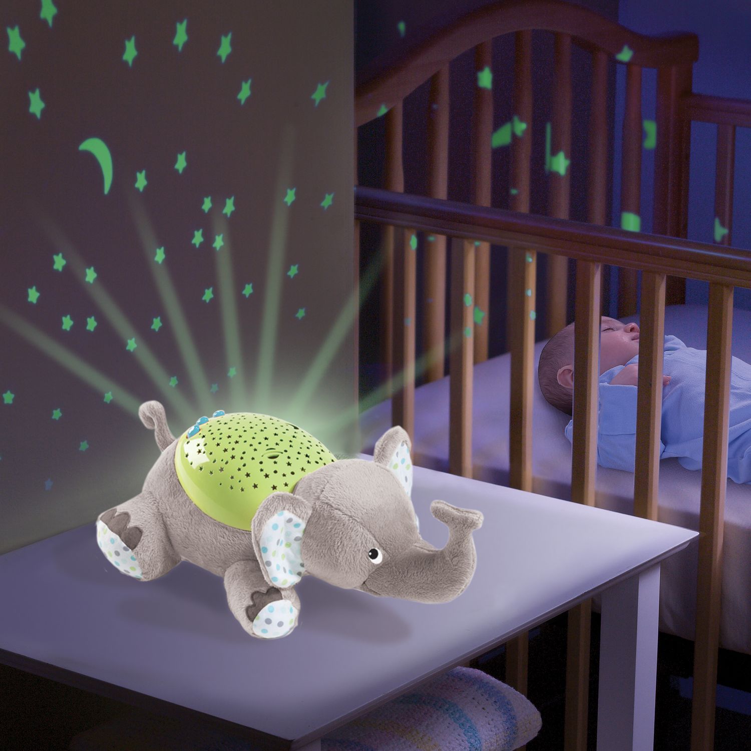 Іграшка-нічник Summer by Ingenuity Slumber Buddies Elephant м'яка (06436ADSV) - фото 3