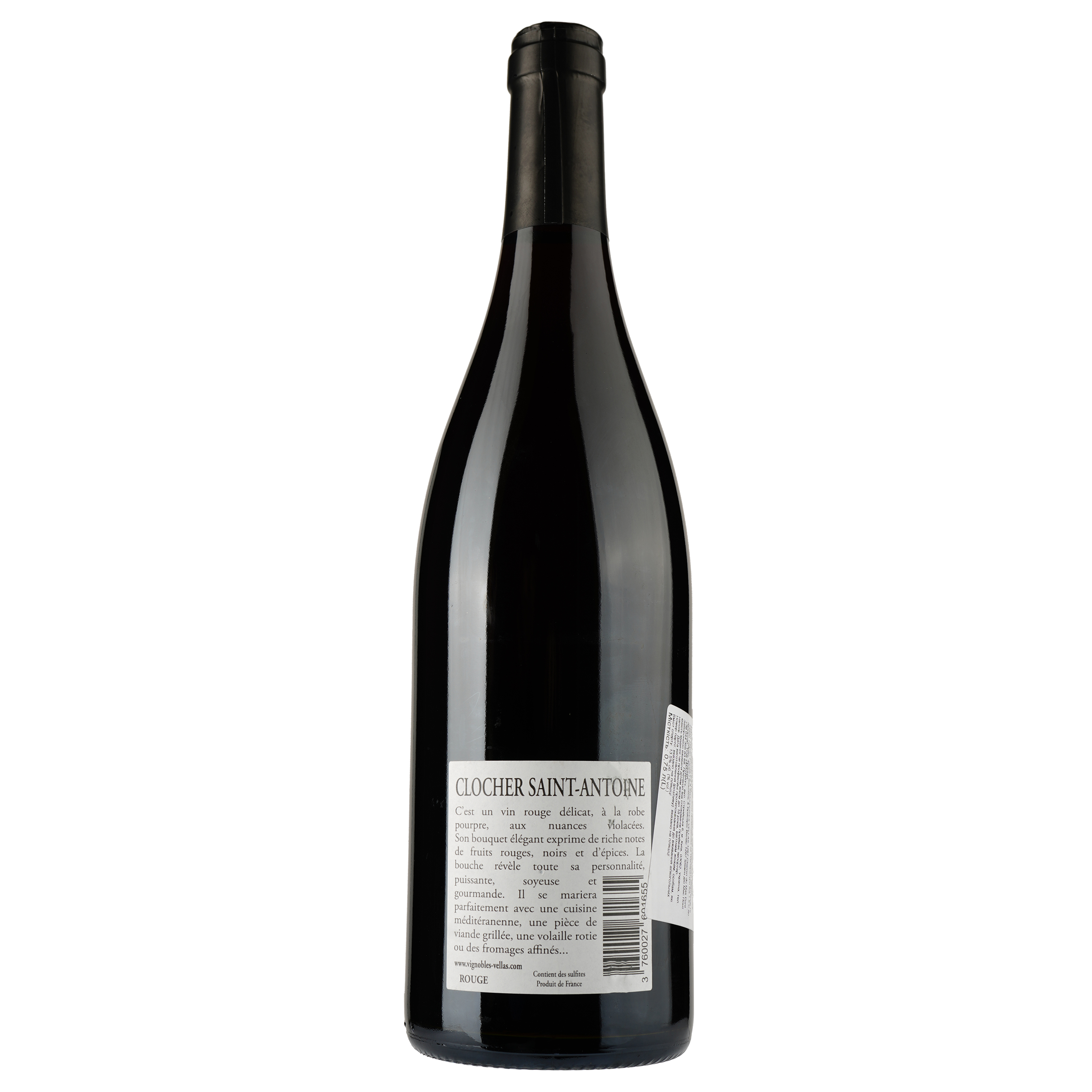 Вино Clocher Saint Antoine Rouge 2021 AOP Pic Saint Loup, красное, сухое, 0,75 л - фото 2