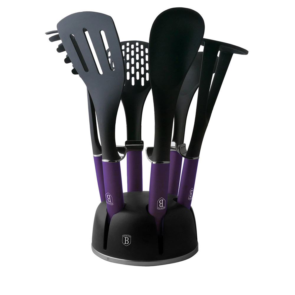 Набор кухонных аксессуаров Berlinger Haus, 7 предметов, фиолетовый и черный (BH 6246) - фото 1