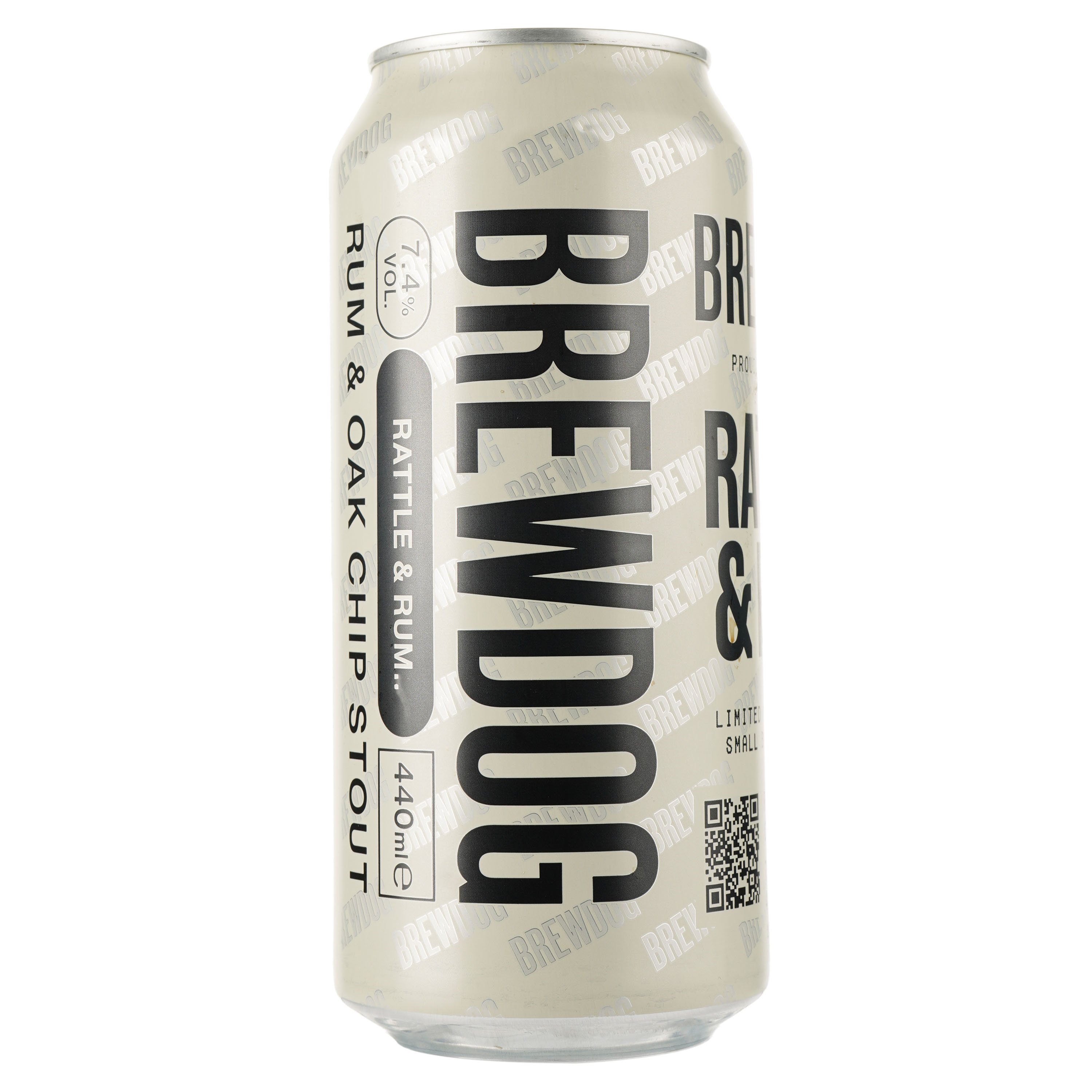 Пиво BrewDog Rattle&Rum, темне, 7,4%, з/б, 0,44 л - фото 1