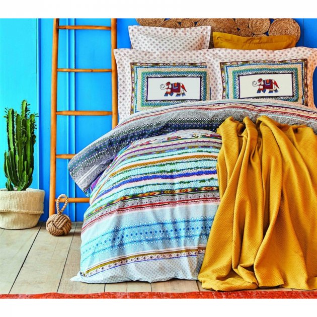 Набор постельное белье с покрывалом пике Karaca Home Perez hardal pike jacquard, полуторный, желтый, 4 предметов (svt-2000022284844) - фото 1