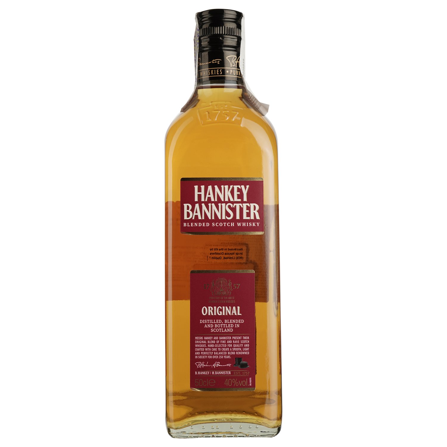 Віскі Hankey Bannister Original Blended Scotch Whisky, 40%, 0,5 л (163828) - фото 1