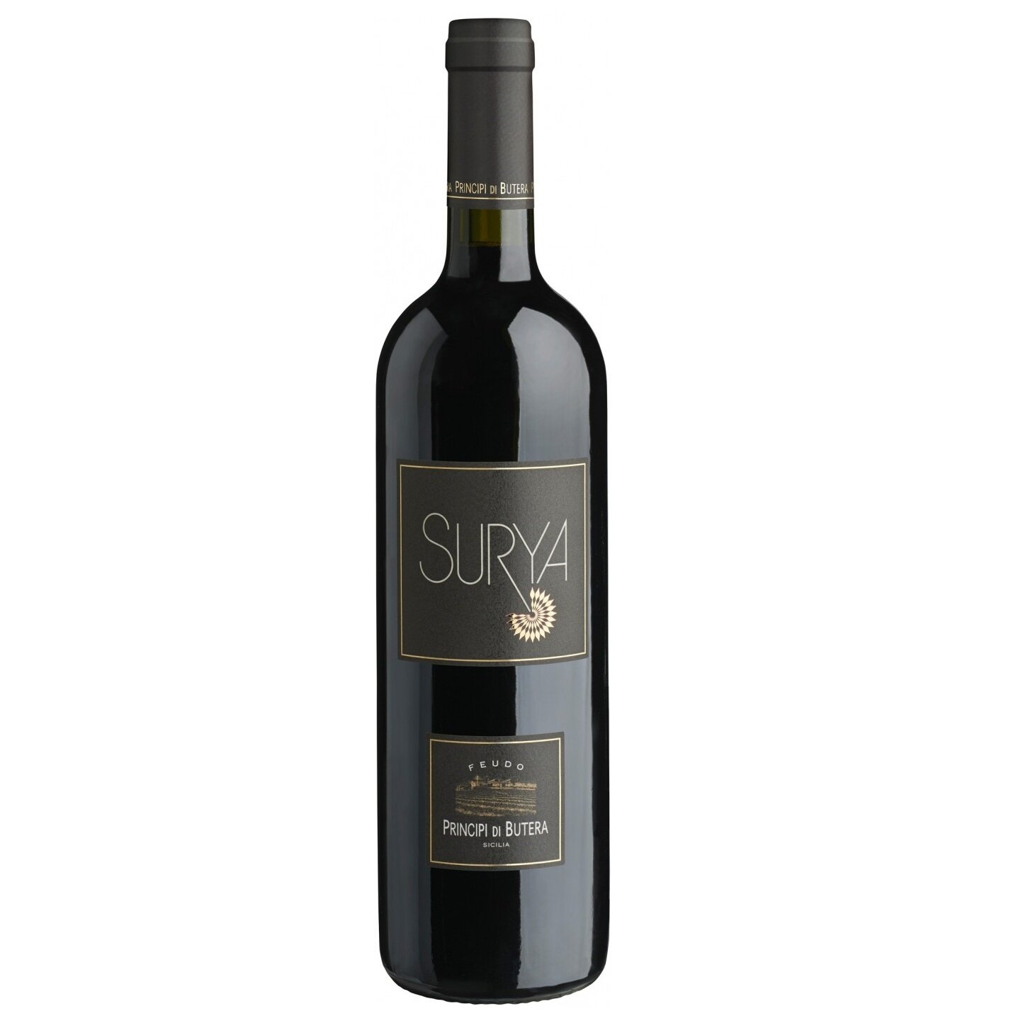 Вино Feudo Principi di Butera, Surya Rosso 2019, красное, сухое, 13,5%, 0,75 л (37668) - фото 1