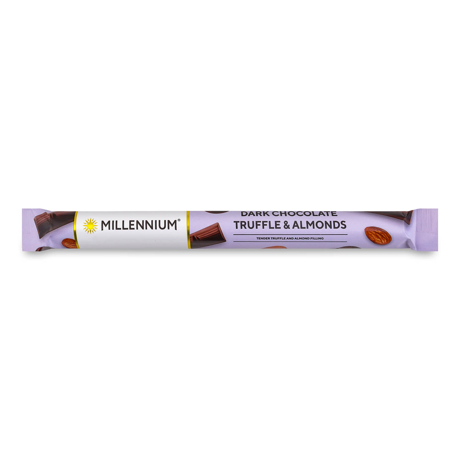 Шоколад черный Millennium с трюфельной начинкой и миндалем, 38 г (887848) - фото 1