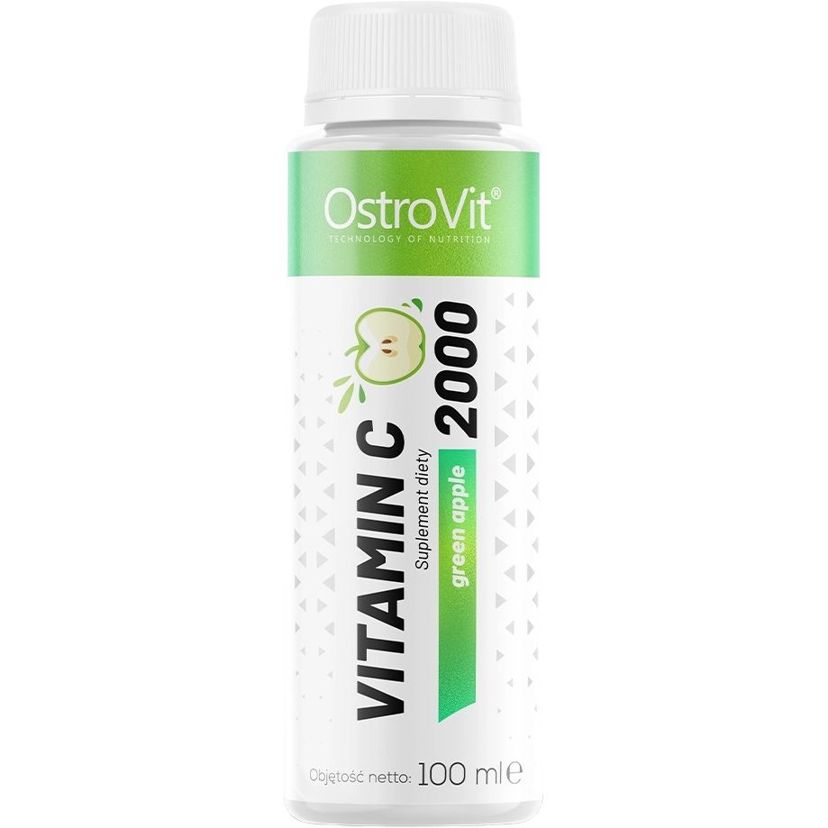 Витамин OstroVit Vitamin C 2000 Shot Зеленое яблоко 100 мл - фото 1