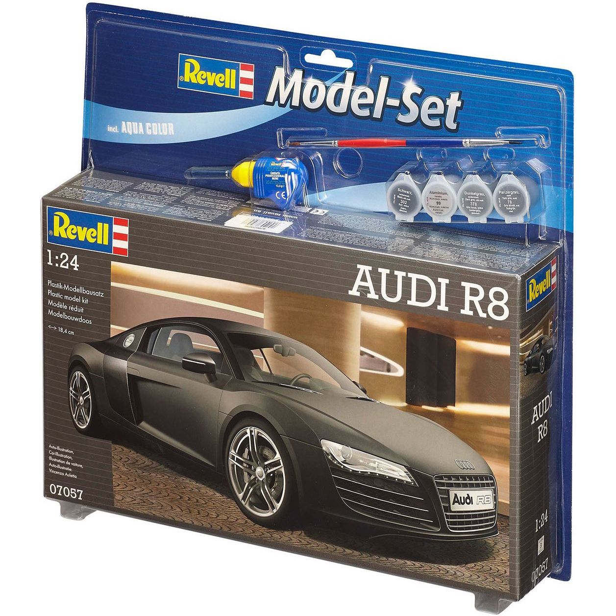 Збірна модель Revell Автомобіль Audi R8 рівень 4, масштаб 1:24, 106 деталей (RVL-67057) - фото 1