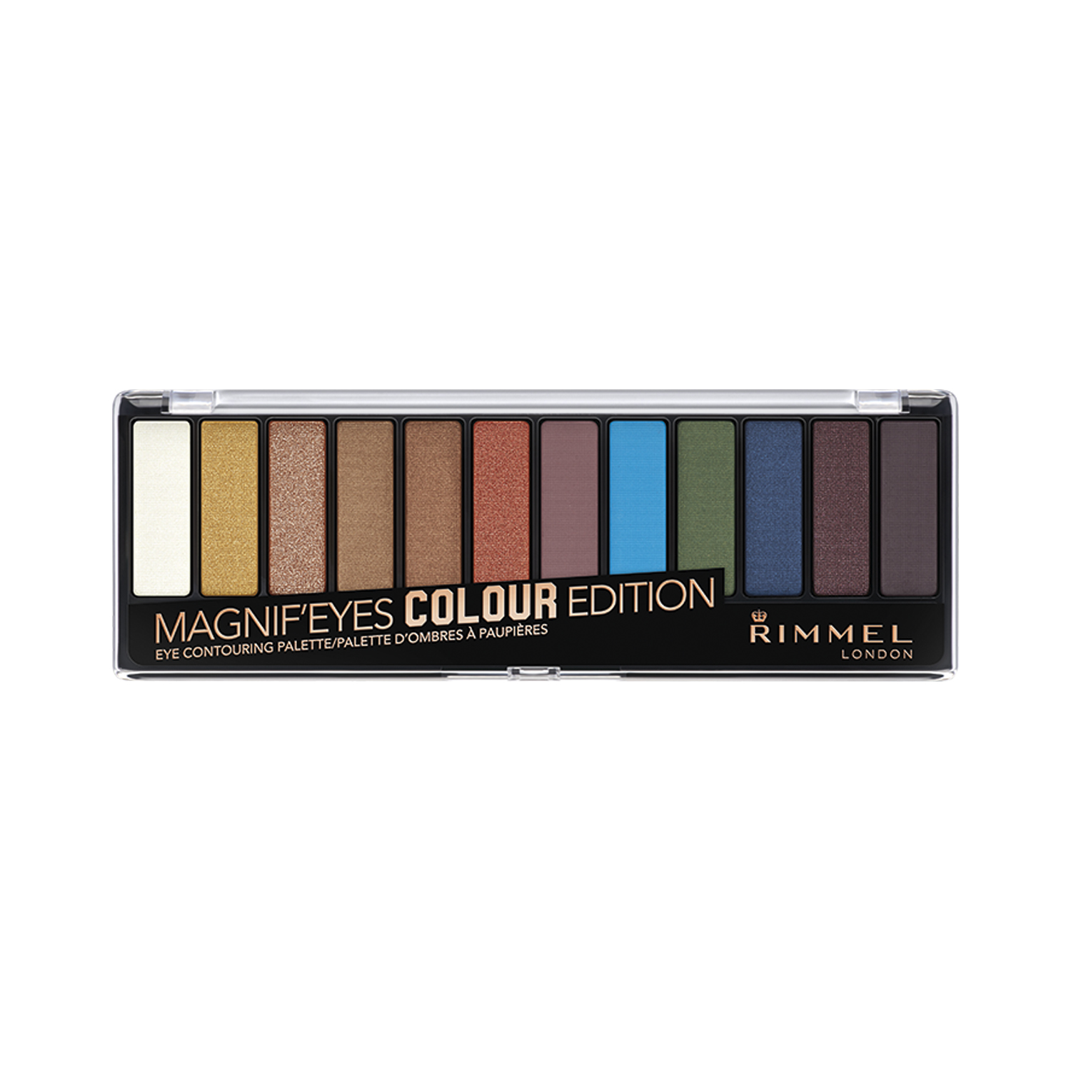 Палетка тіней для повік Rimmel Magnif'eyes Eye Countouring Palette, відтінок 004 (Colour), 14,16 г (8000019011863) - фото 1