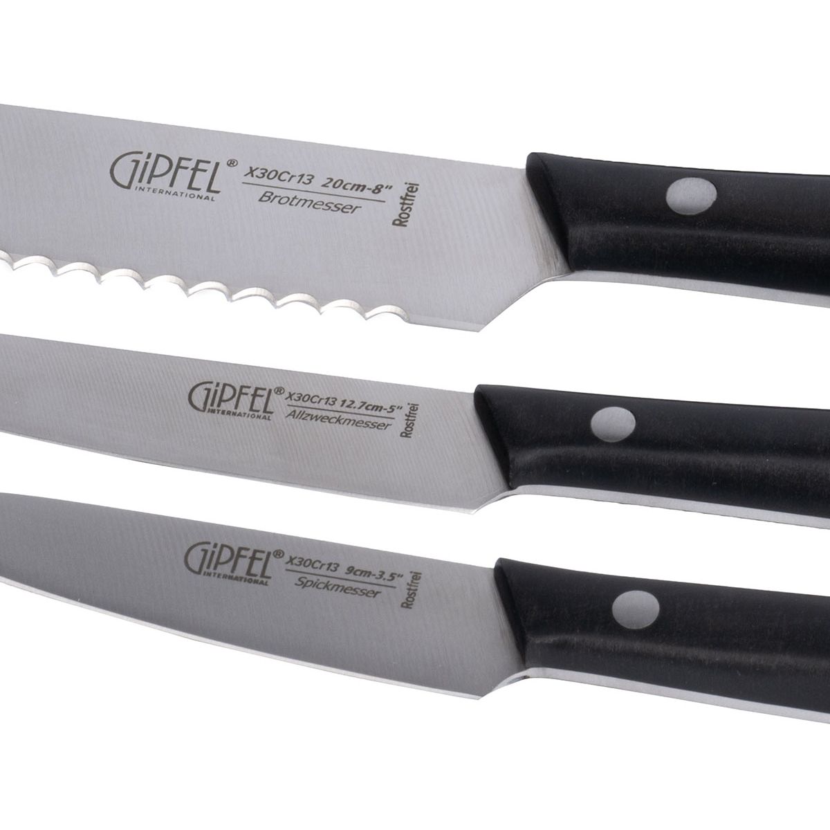 Набір кухонних ножів Gipfel Domaso з підставкою 6 шт. - фото 3