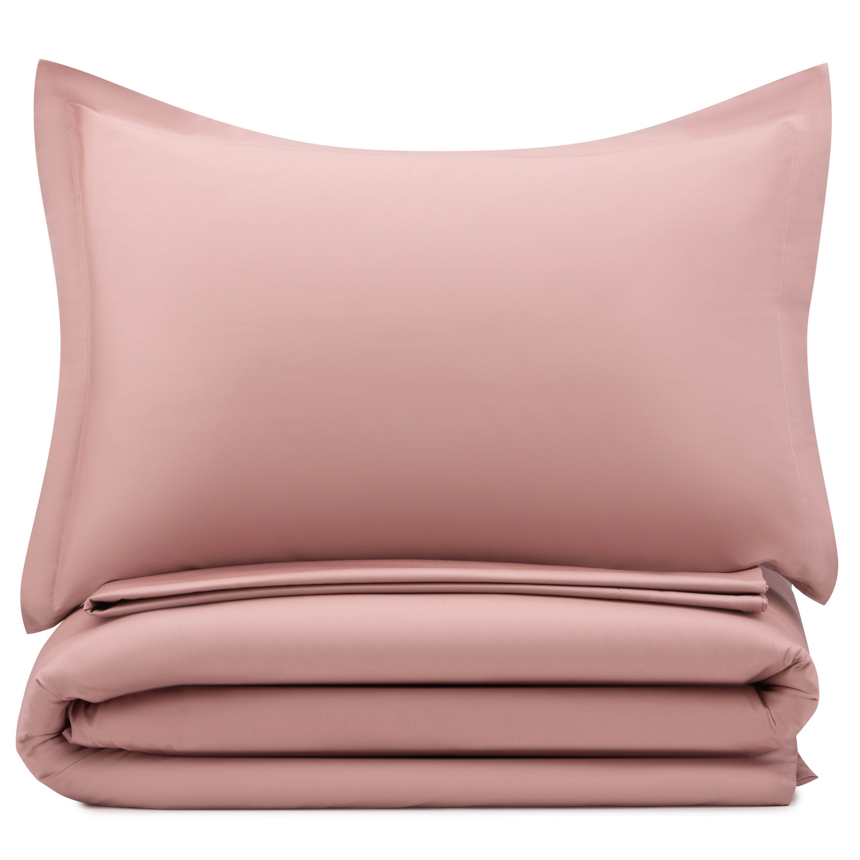 Комплект постільної білизни Ardesto Mix&Match Premium сатин двоспальний євро світло-рожевий (ART2022SU) - фото 2