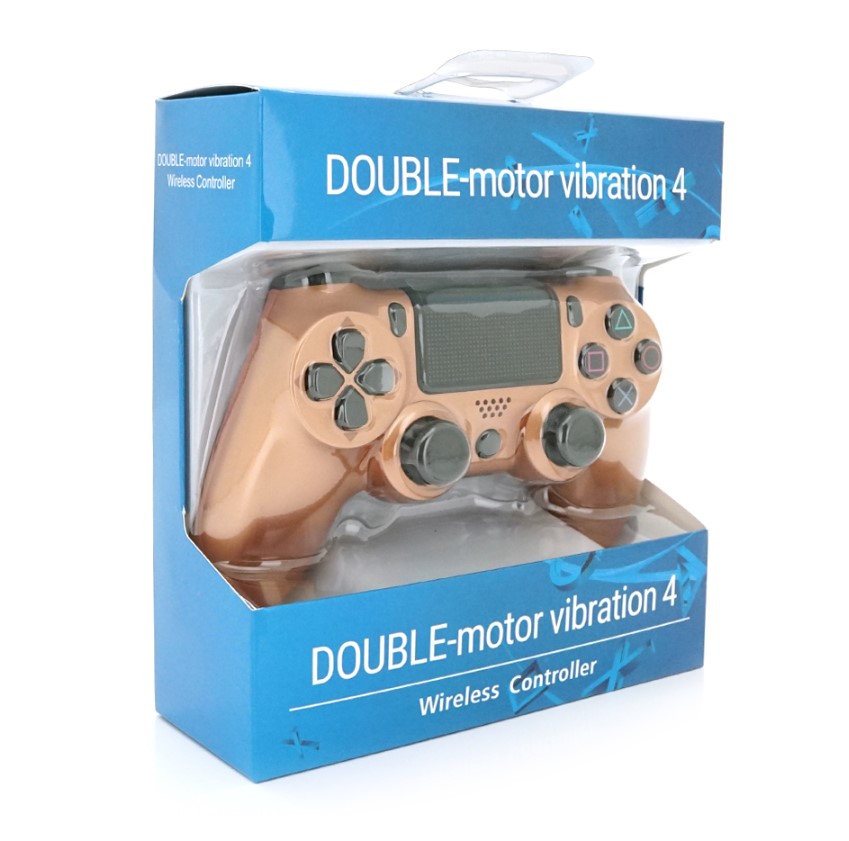 Геймпад джойстик Doubleshock Wireless PS4 Double Motor Vibration DualShock 4 Gold - фото 5