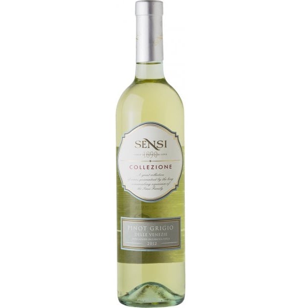 Вино Sensi Collezione Pinot Grigio IGT, белое сухое, 12%, 0,75 л - фото 1
