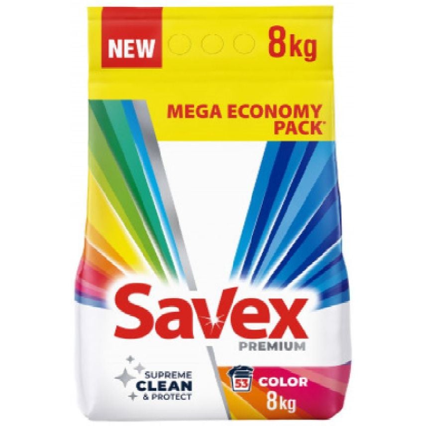Фото - Пральний порошок  Savex Premium Colors 8 кг