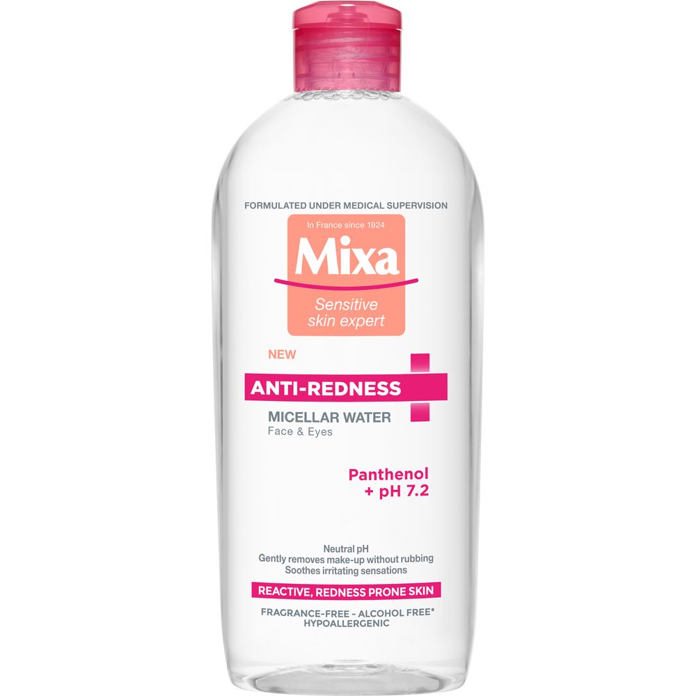 Міцелярна вода Mixa Anti-redness від подразнень для чутливої шкіри обличчя, 400 мл (D3364404) - фото 1