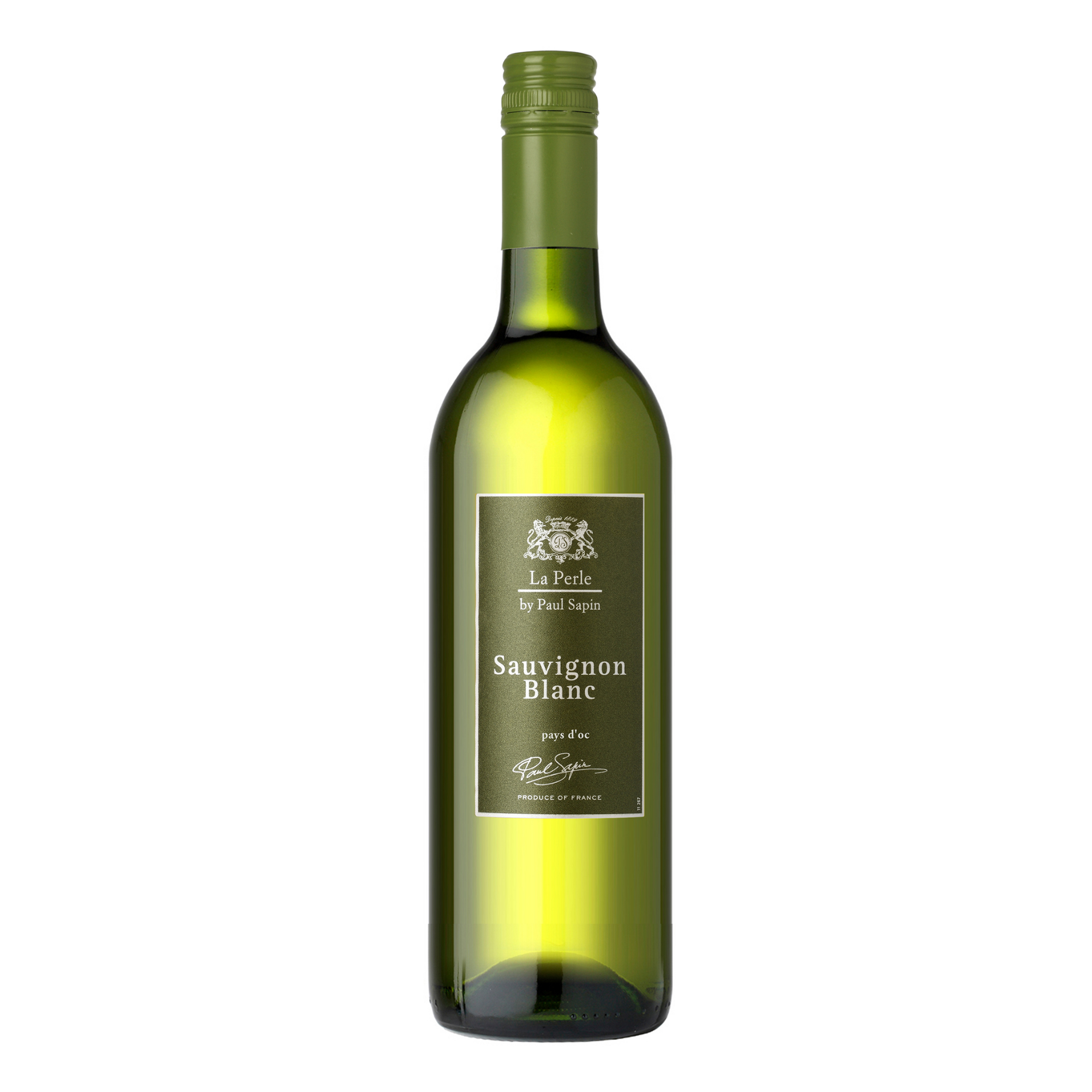 Вино La Perle Sauvignon Blanc, белое, сухое, 10,6-12,9%, 0,75 л - фото 1