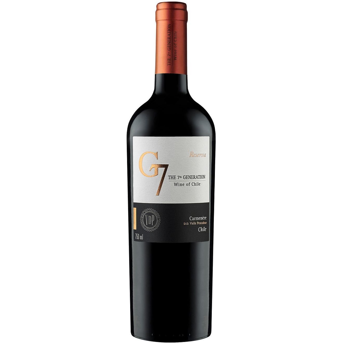 Вино G7 Reserva Carmenere, червоне, сухе, 13,5%, 0,75 л (8000010761461) - фото 1