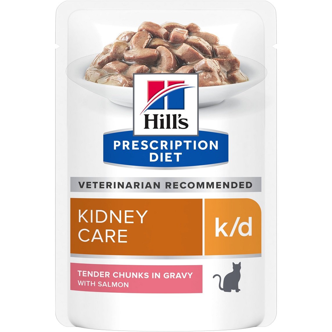 Вологий корм для котів Hill’s Prescription Diet k/d, підтримка функції нирок, з лососем, 85 г - фото 1