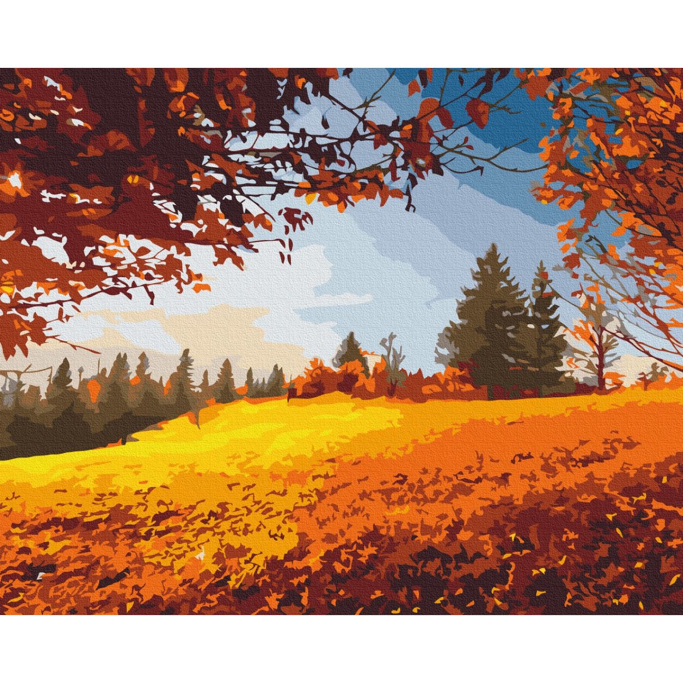 Картина за номерами Осінній ліс Brushme 40x50 см кольорова 000276734 - фото 1