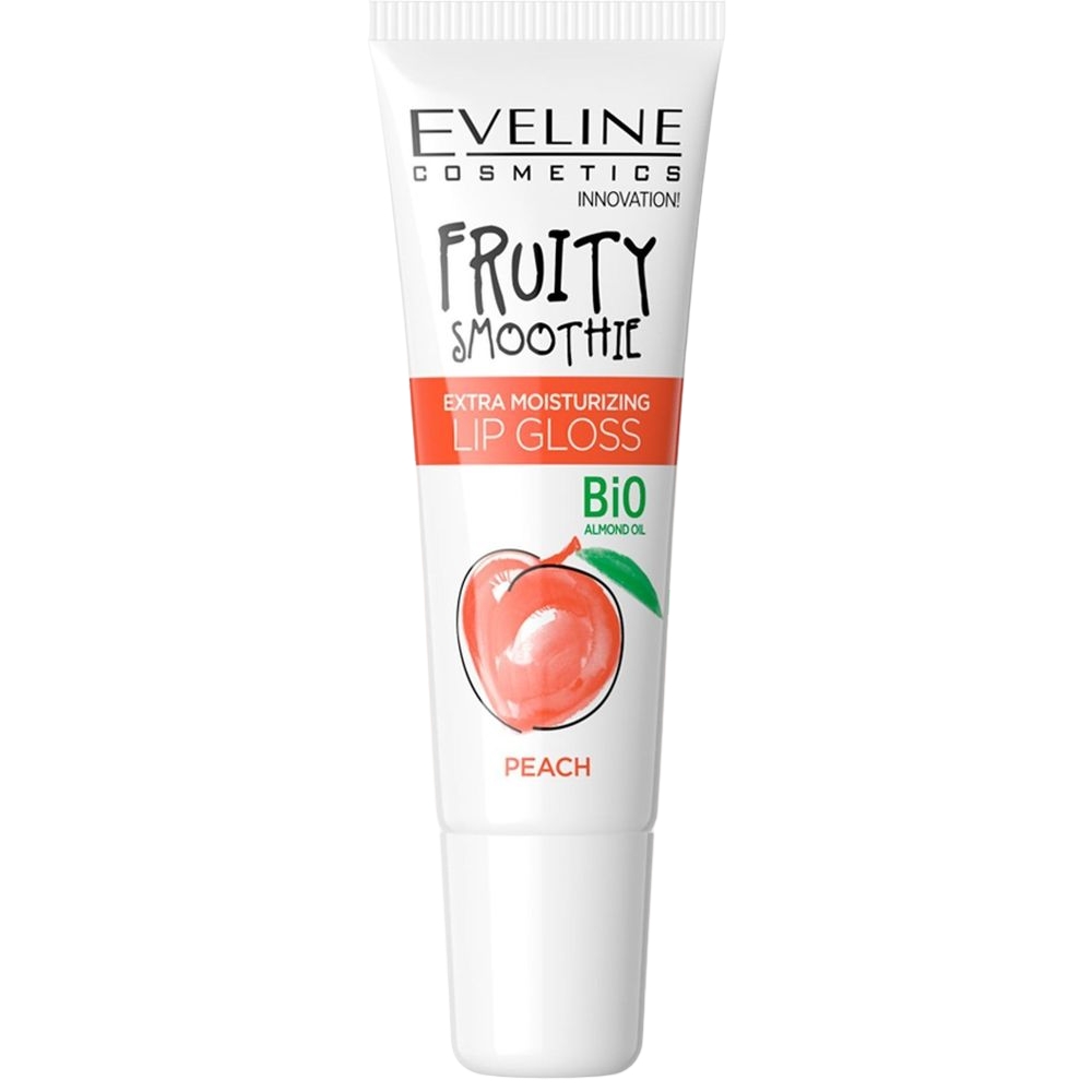 Блеск для губ Eveline Cosmetics Fruity Smoothie Peach экстраувлажняющий 12 мл (LBL12FRSPECH) - фото 1