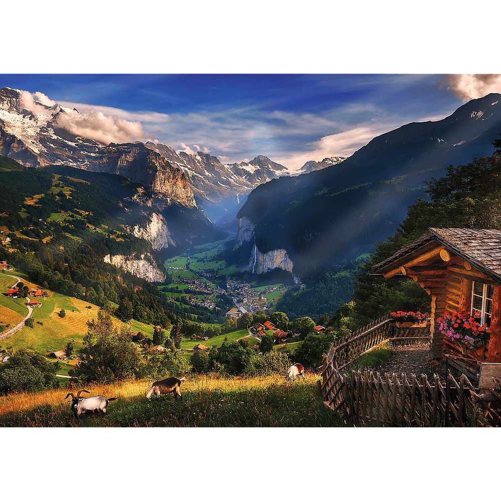 Пазли Trefl Фото Одісея Долина Лаутербруннен Швейцарія 1000 елементів - фото 2