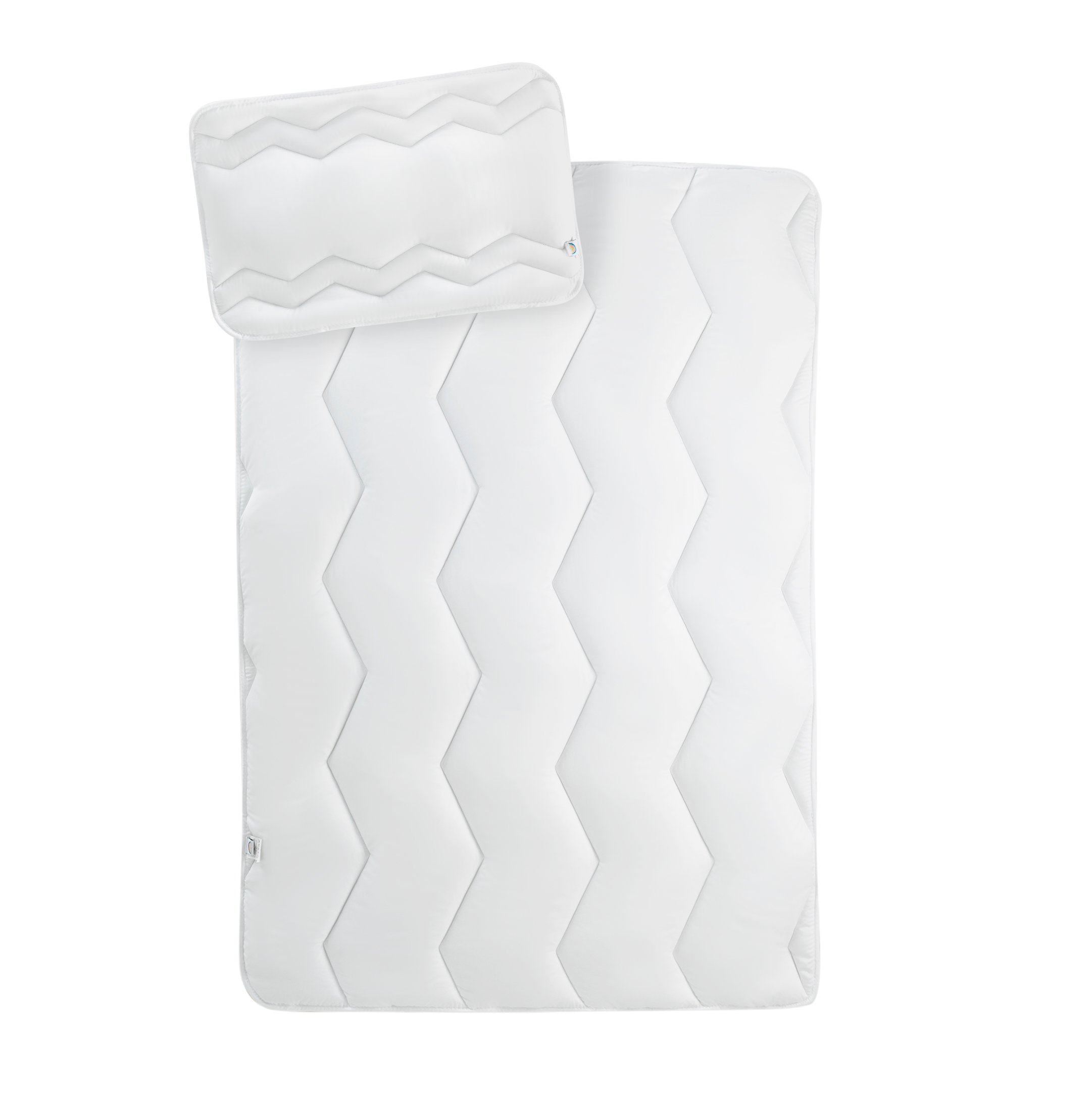 Набор в кроватку Papaella Comfort: одеяло 135x100 см + подушка 60х40 см (8-29611 білий) - фото 1