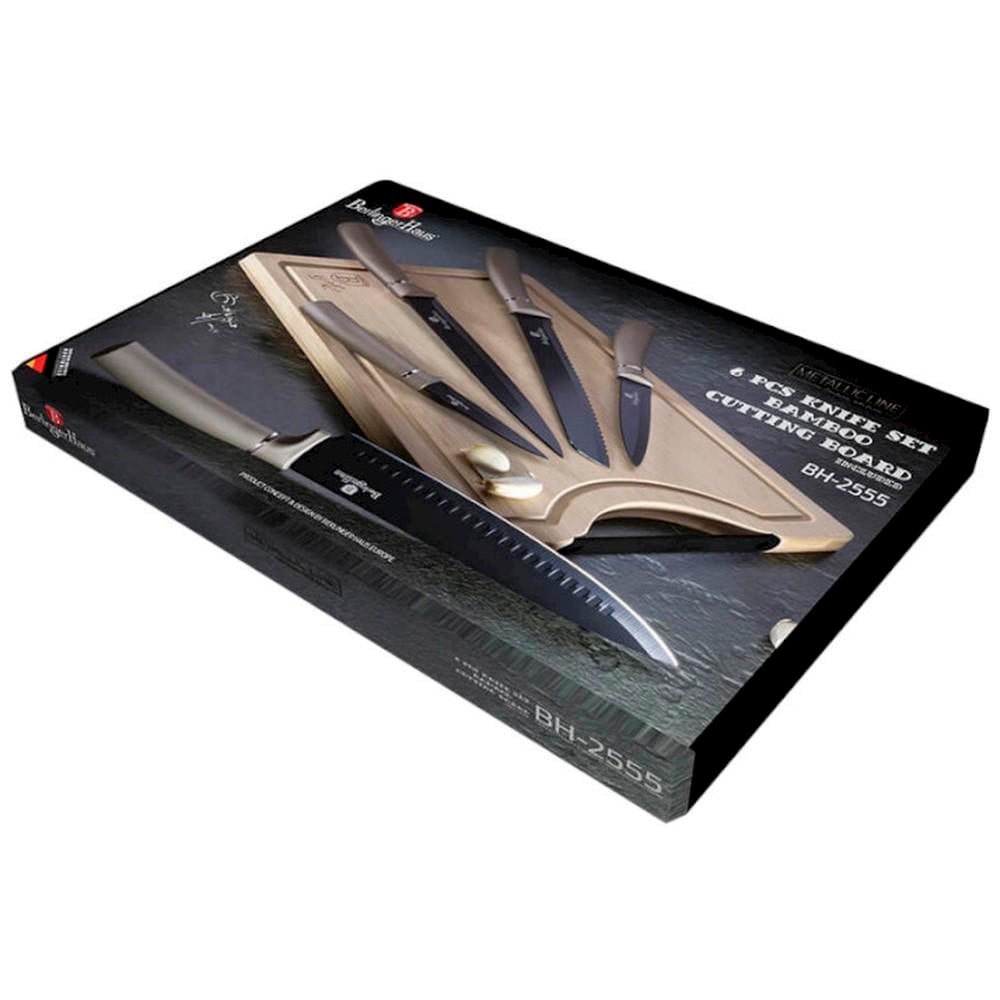 Набор ножей Berlinger Haus Metallic Line Carbon Edition, карбон (BH 2555) - фото 2