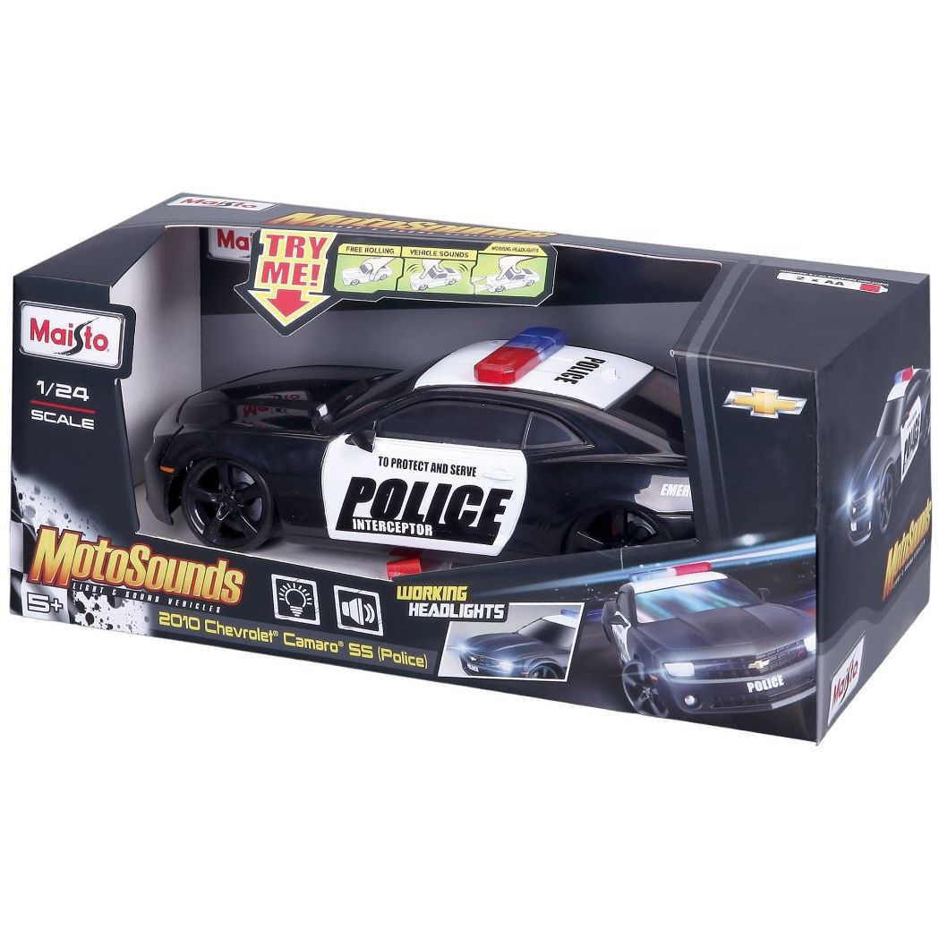 Ігрова автомодель Maisto Chevrolet Camaro SS RS Police, М1:24, чорний (81236 black) - фото 2