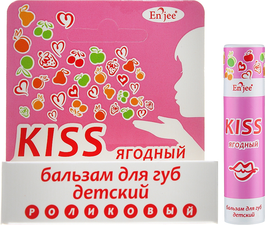 Бальзам для губ детский Enjee KISS Ягодный роликовый 6 мл - фото 2