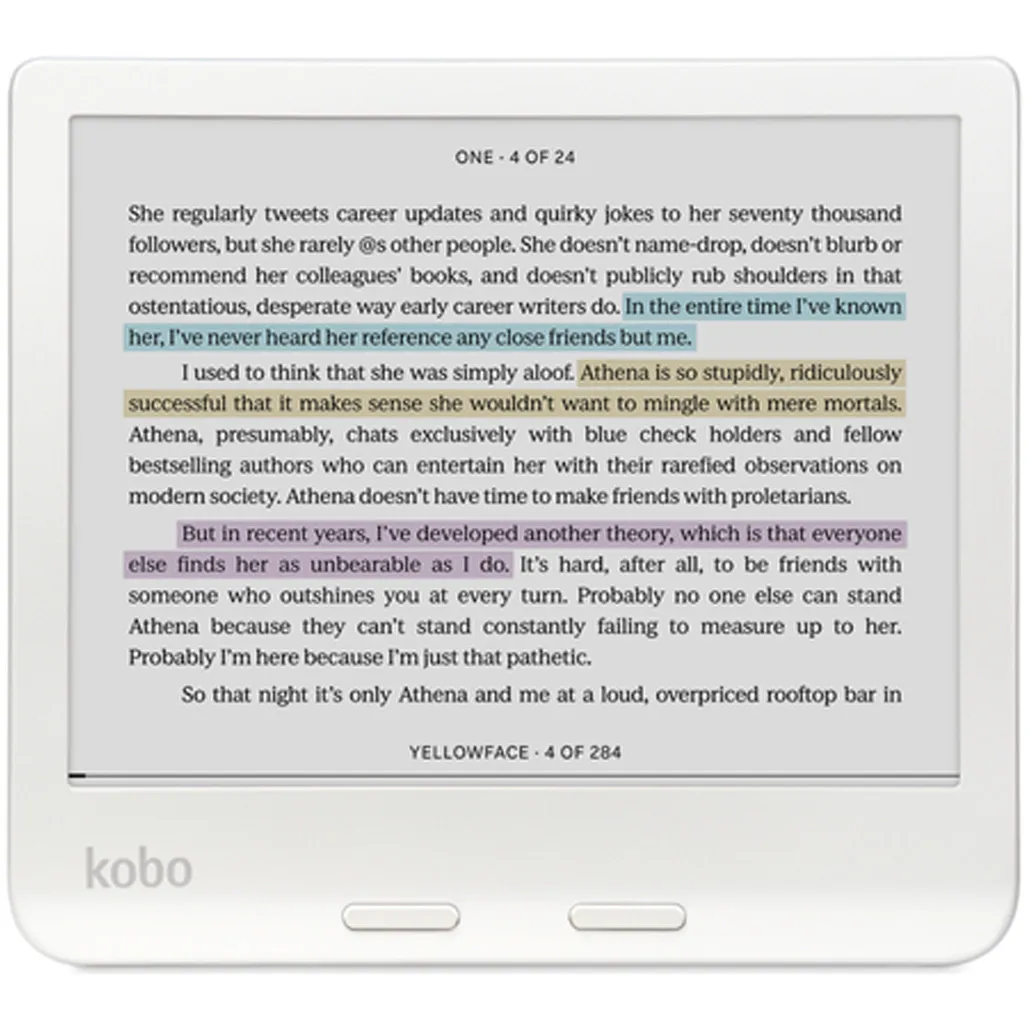 Електронна книга Kobo Libra Colour White [N428-KU-WH-K-CK] [116852