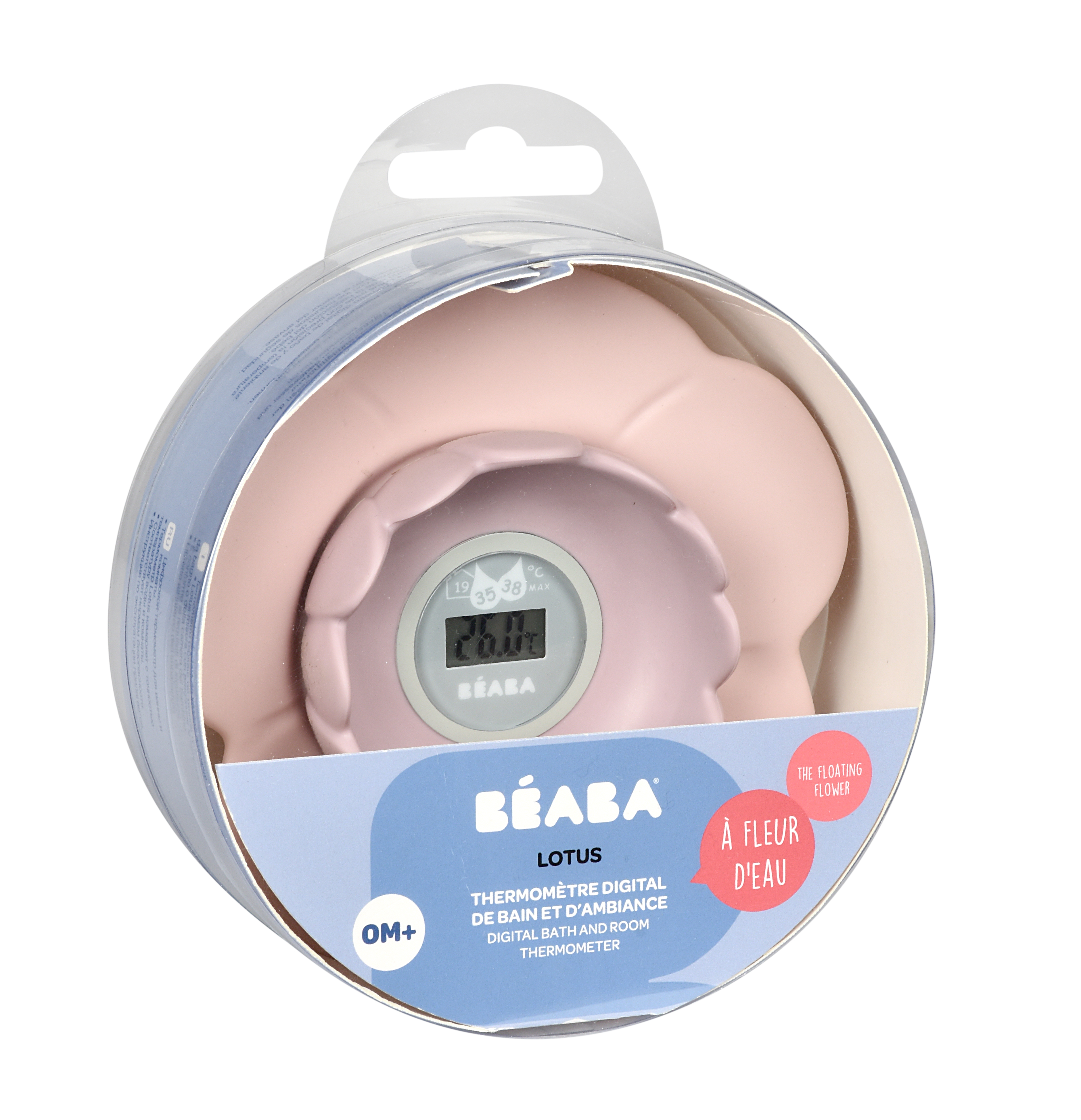 Термометр Beaba Лотос для ванной, розовый (920377) - фото 2