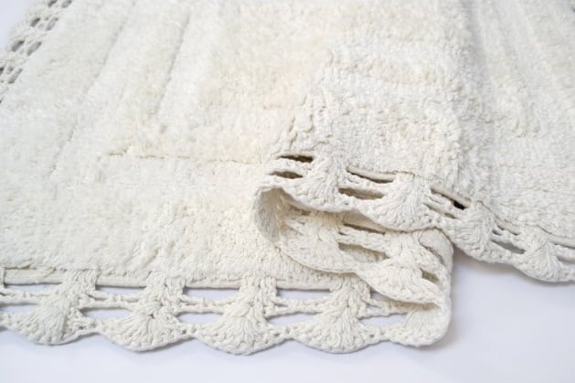 Набор ковриков Irya Debra ekru, 90х60 см и 60х40 см, молочный (svt-2000022214001) - фото 3