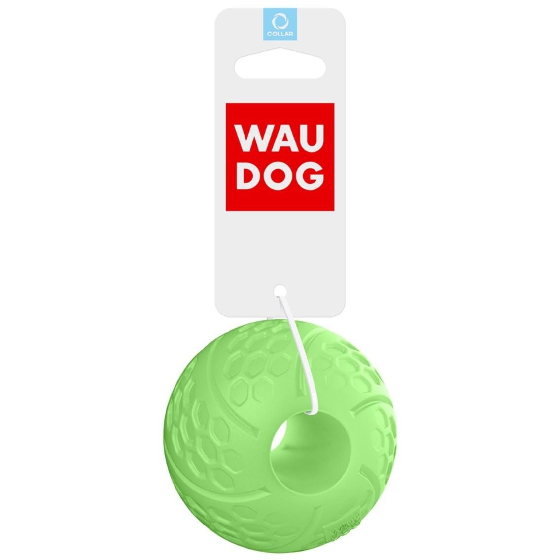 Мячик Waudog Fun светонакопительный, с отверстием для лакомств, 7 см, салатовый (6209) - фото 1