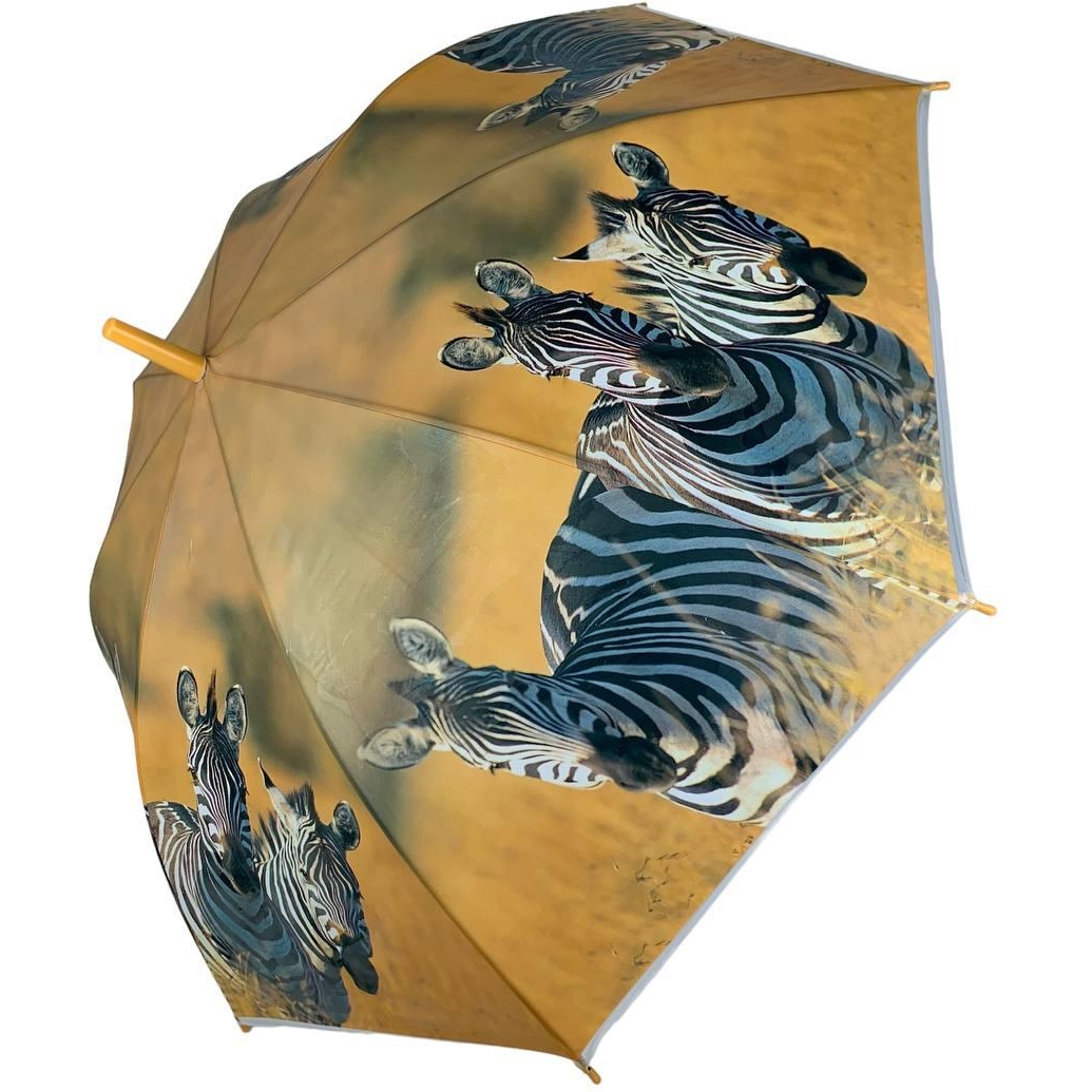 Жіноча парасолька-палиця напівавтомат Swift 97 см жовта - фото 1