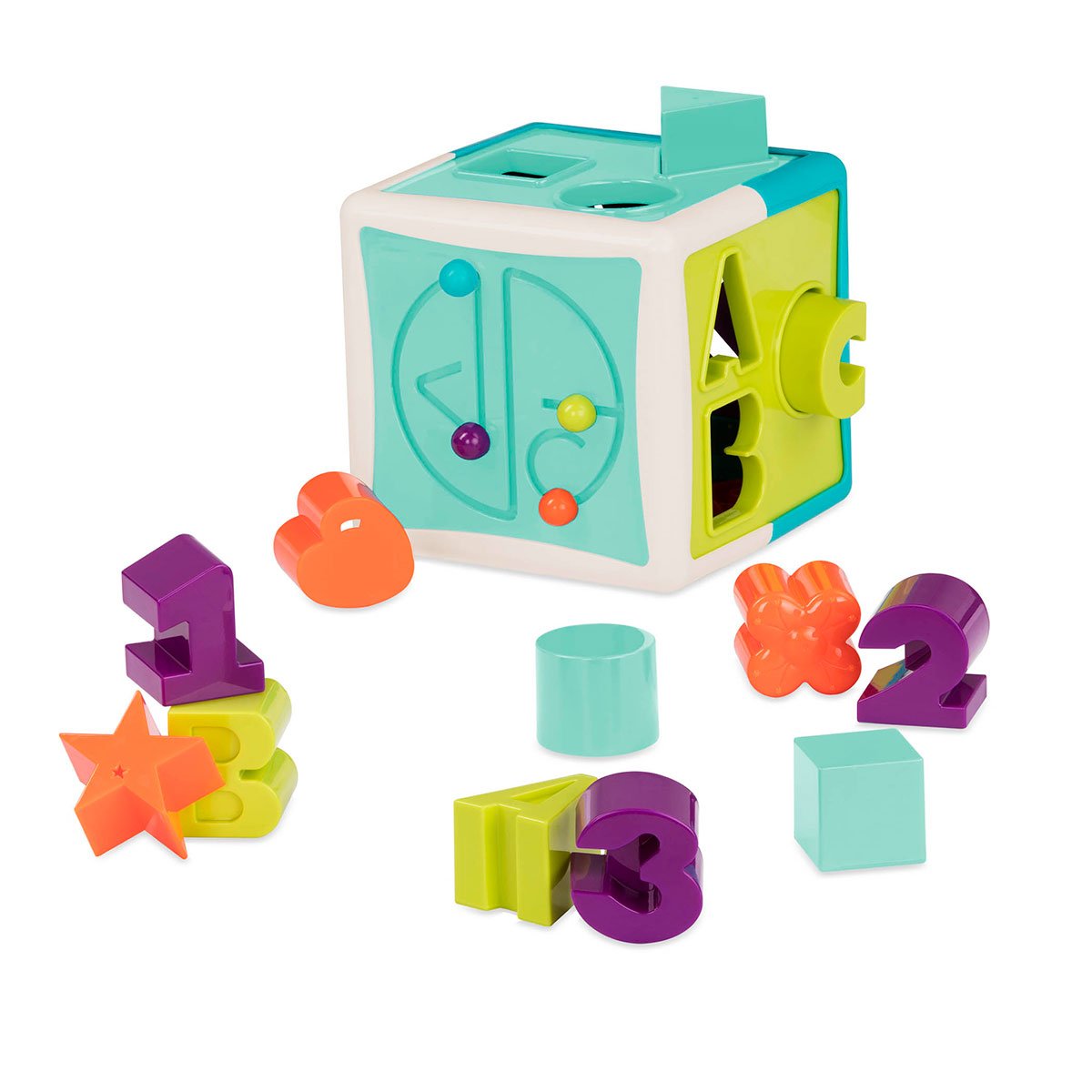 Іграшка-сортер Battat Lite Розумний куб, 12 форм (BT2577Z) - фото 3