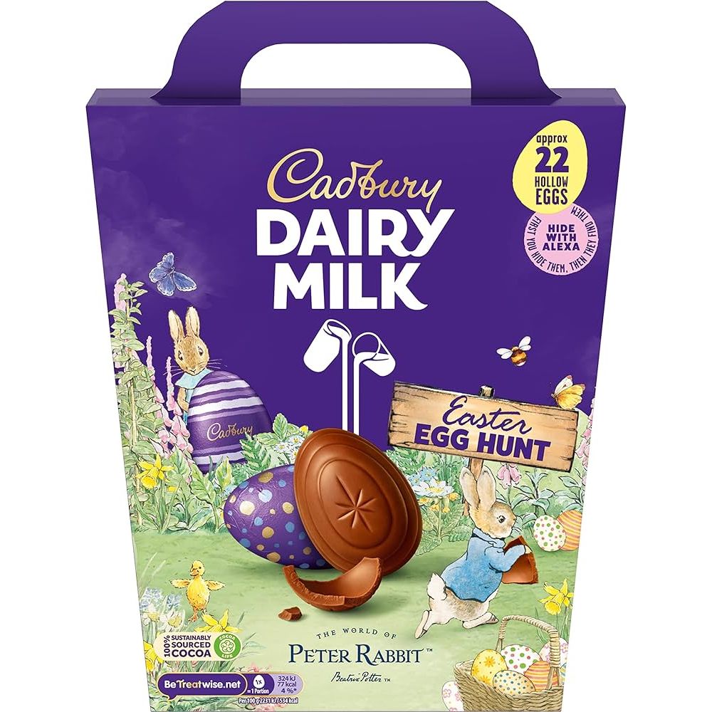 Шоколадное яйцо Cadbury Easter Egg Hunt Pack 317 г 22 шт. - фото 1