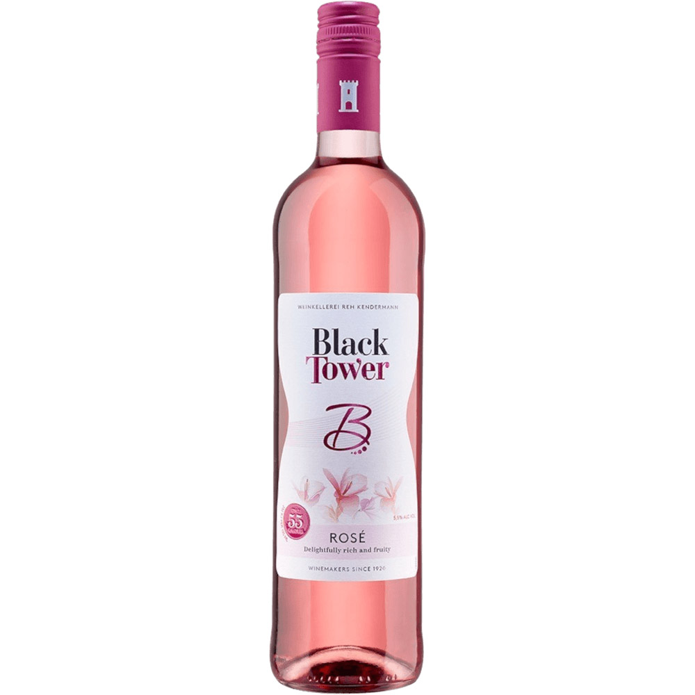 Вино Reh Kendermann B by Black Tower, рожеве, напівсолодке, 0,75 л - фото 1