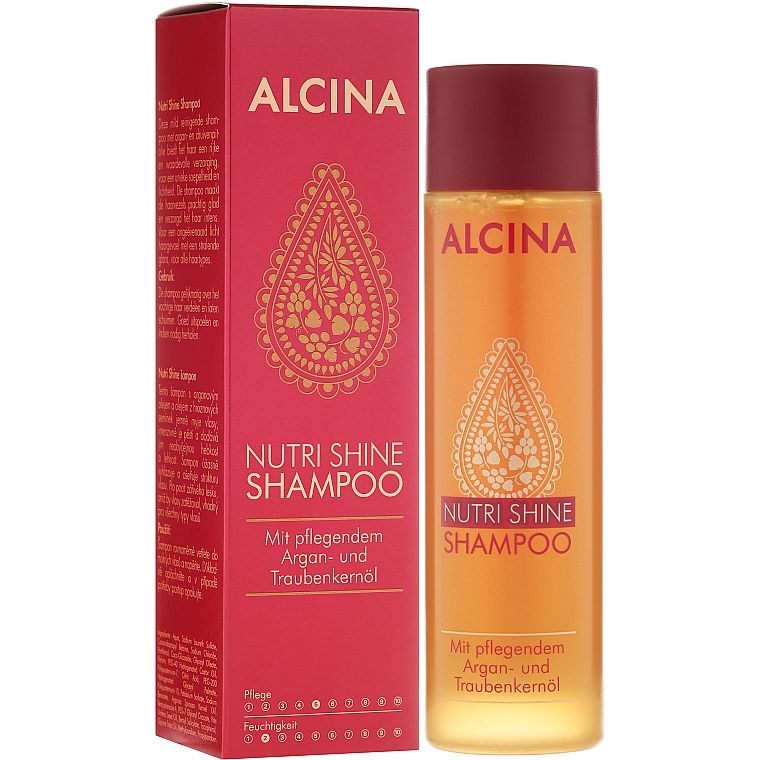 Шампунь Alcina Nutri Shine Oil Shampoo з аргановим маслом, 250 мл - фото 1