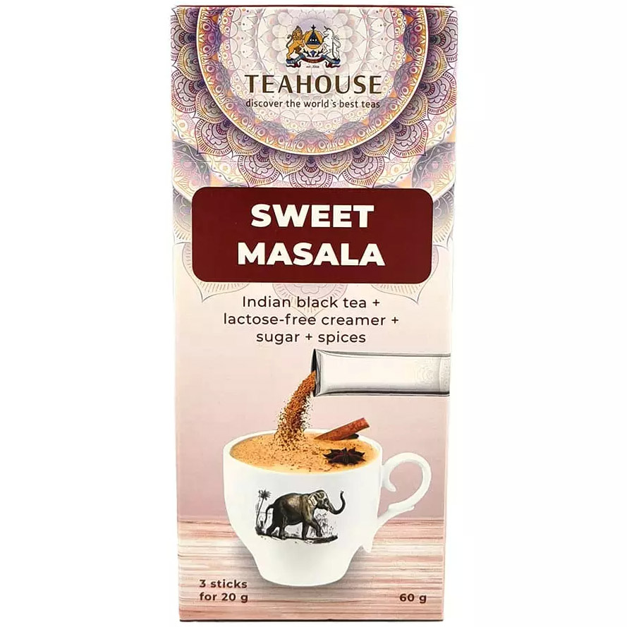 Чай чорний індійський Teahouse Sweet Masala №573 з вершками та спеціями 60 г (3 стіки x 20 г) - фото 1