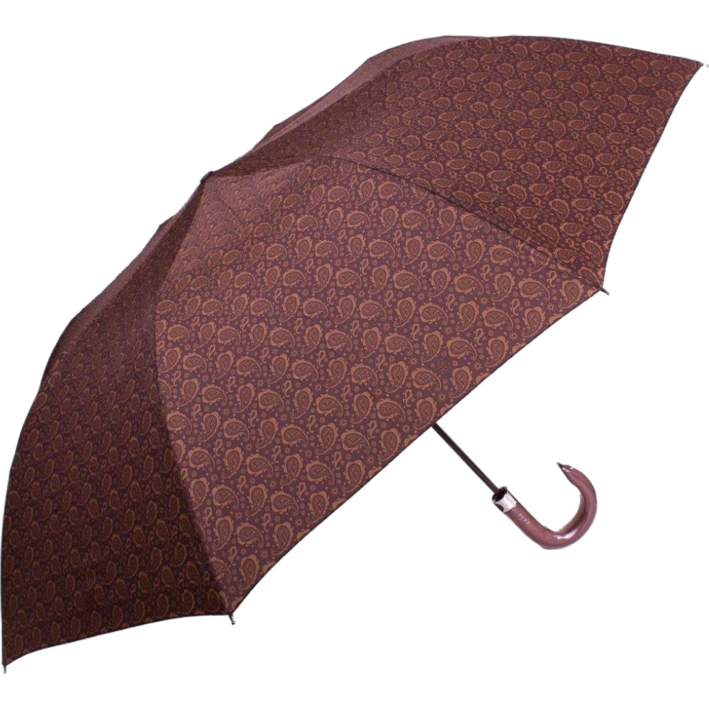 Чоловіча складана парасолька напівавтомат Zest 108.5 см коричнева - фото 1