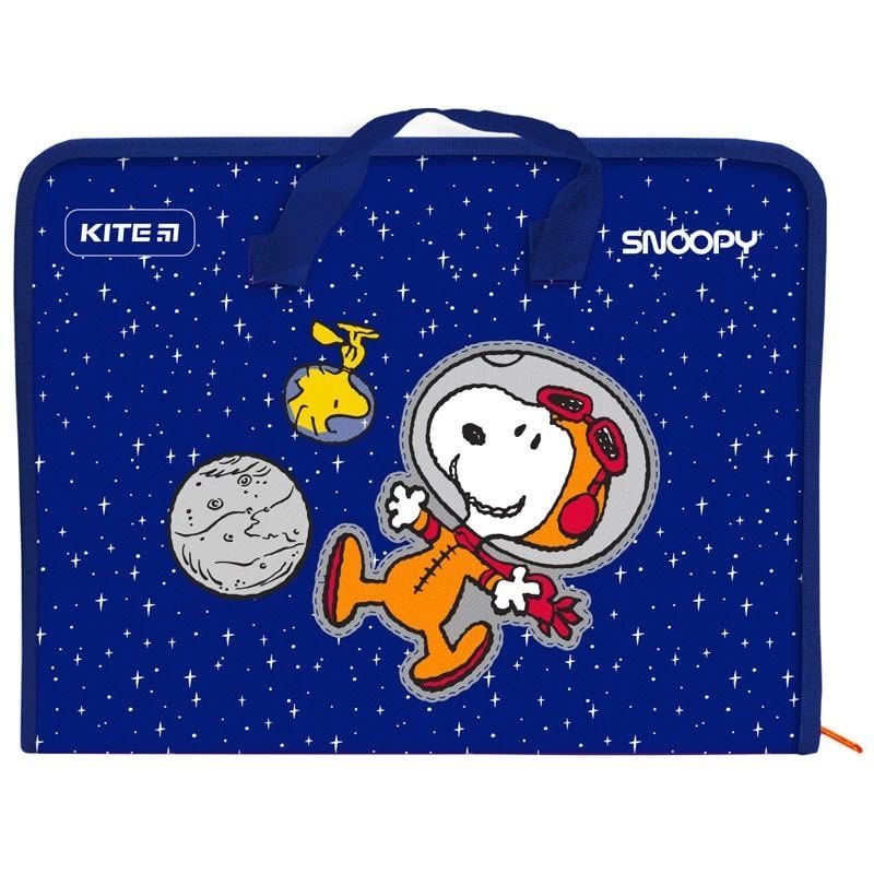 Папка-портфель Kite Peanuts Snoopy на молнии A4 (SN21-202) - фото 1