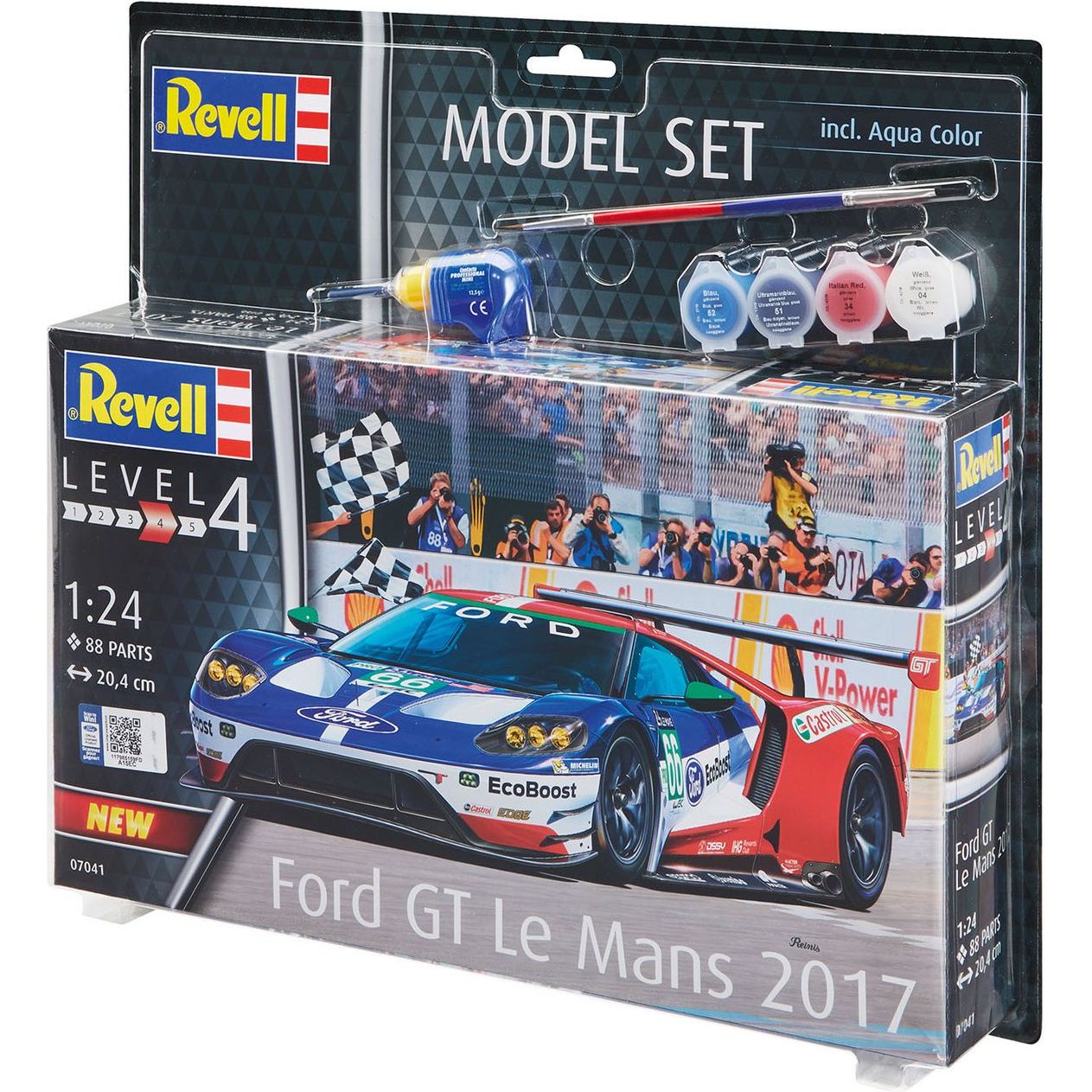 Збірна модель Revell Автомобіль Ford GT - Le Mans рівень 4, масштаб 1:24, 88 деталей (RVL-67041) - фото 1