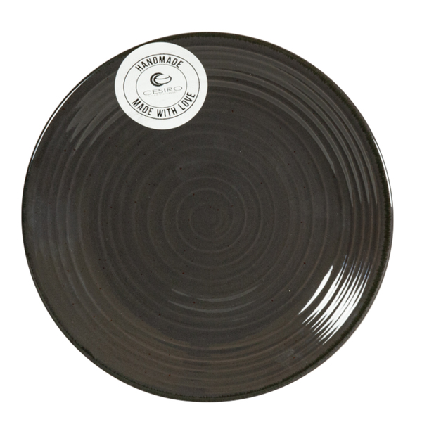 Тарелка десертная Cesiro Spiral, 20 см, графит (D3070S/G141) - фото 1