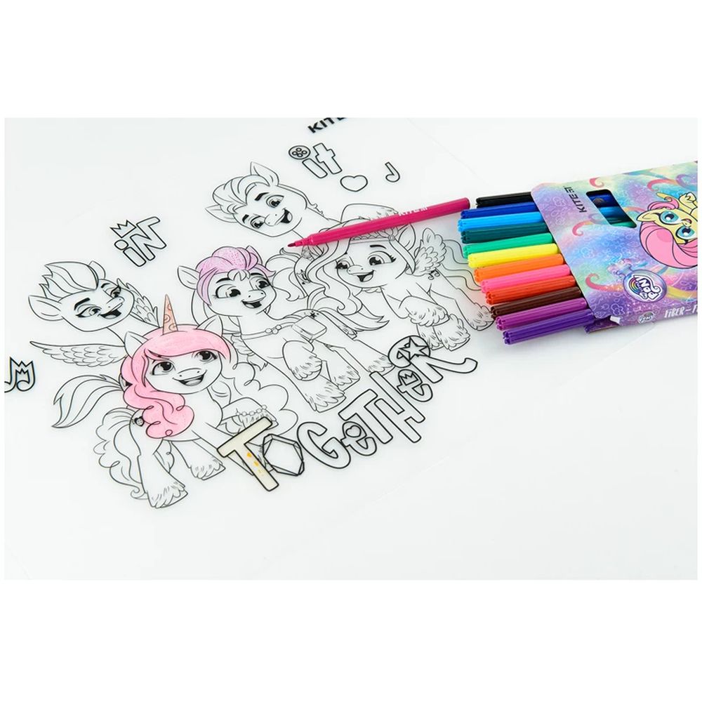 Подкладка раскраска Kite Little Pony 30х40 см силиконовая (LP22-424) - фото 9