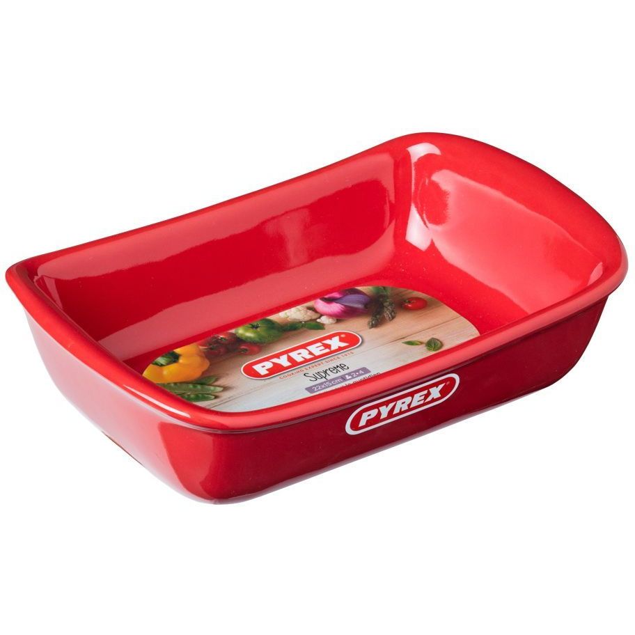 Форма для запекания Pyrex Supreme 22х15 см красная (SU22RR5) - фото 1