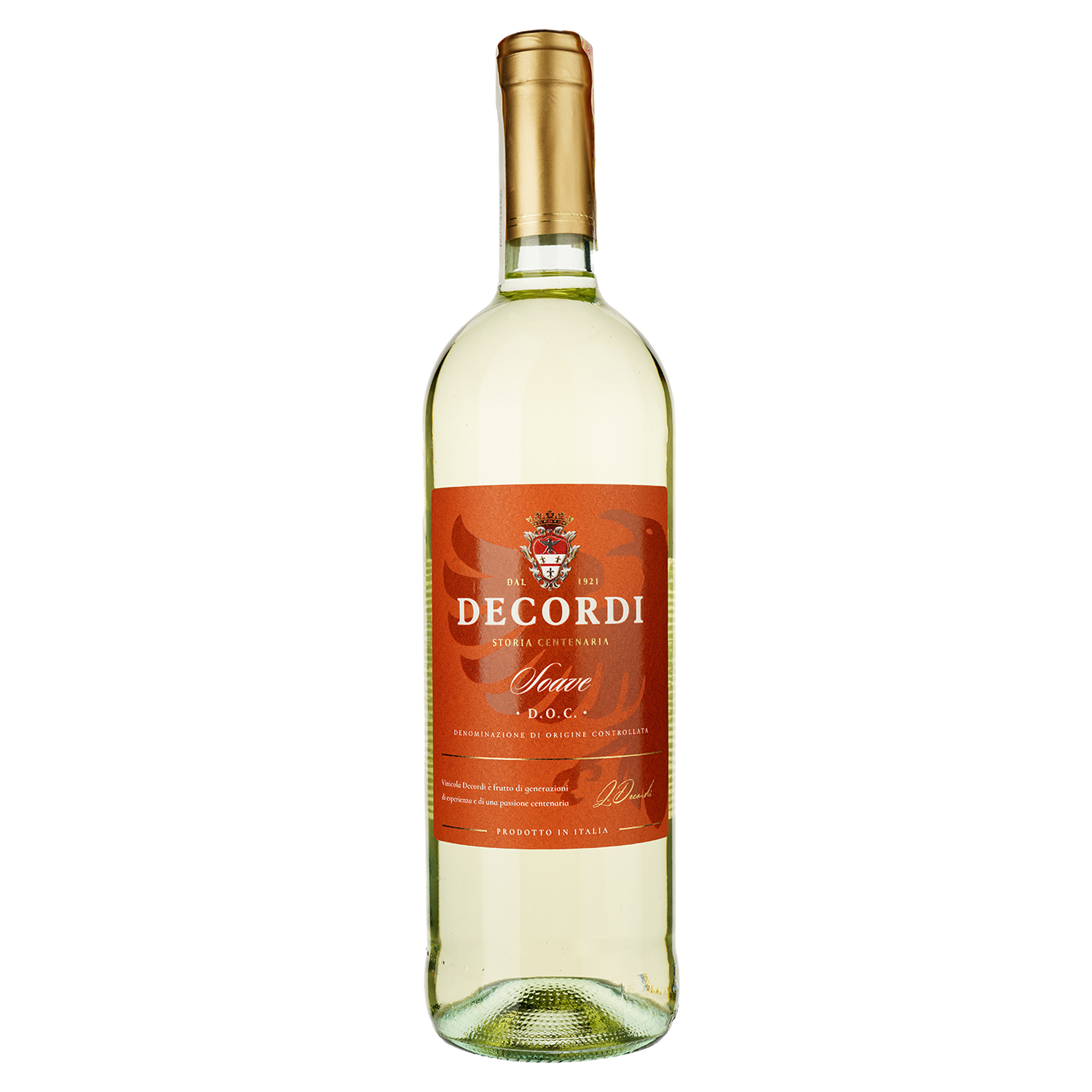 Вино Decordi Soave, біле, сухе, 11,5%, 0,75 л - фото 1