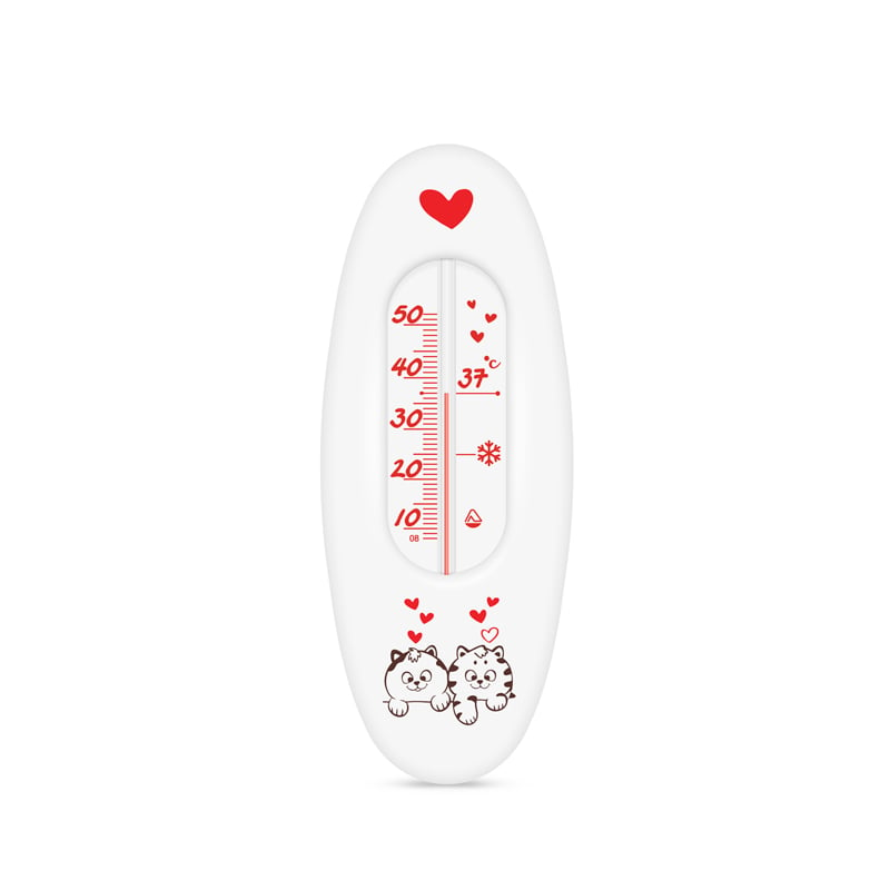 Термометр для ванной Стеклоприбор Сувенир В-1 Котята белый (300146) - фото 1
