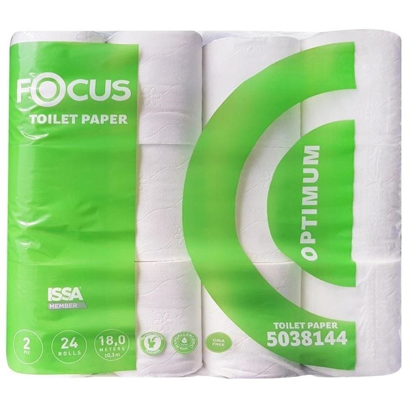 Туалетная бумага Focus Optimum двухслойная 24 рулона - фото 1
