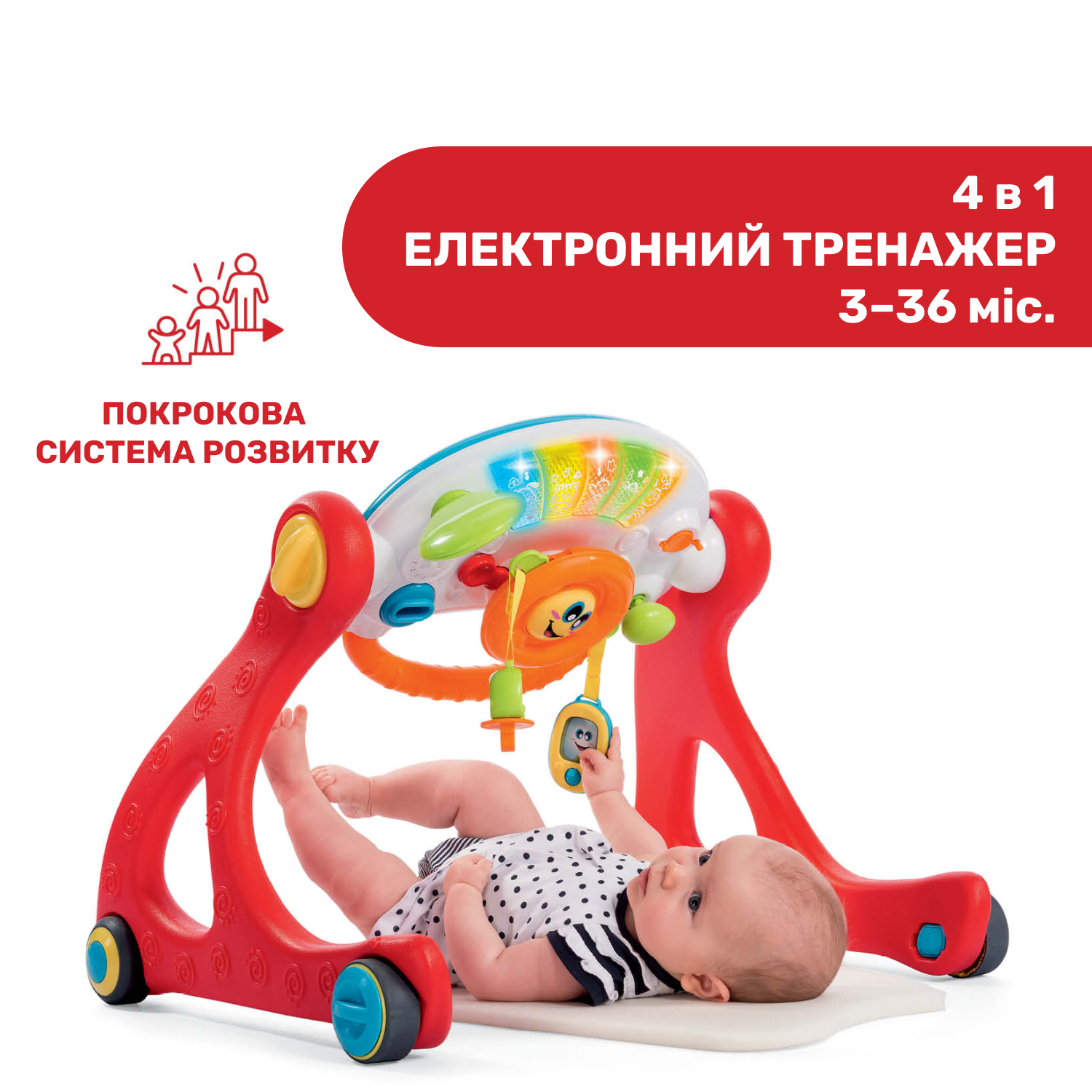 Игровой развивающий центр 4 в 1 Chicco Grow And Walk (09335.00) - фото 3