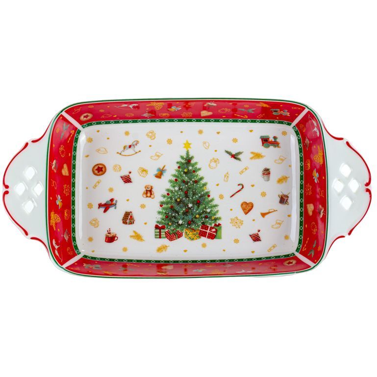 Шубниця Lefard Christmas delight, 30.5х15.5х5.5 см, біла з червоним (985-112) - фото 1