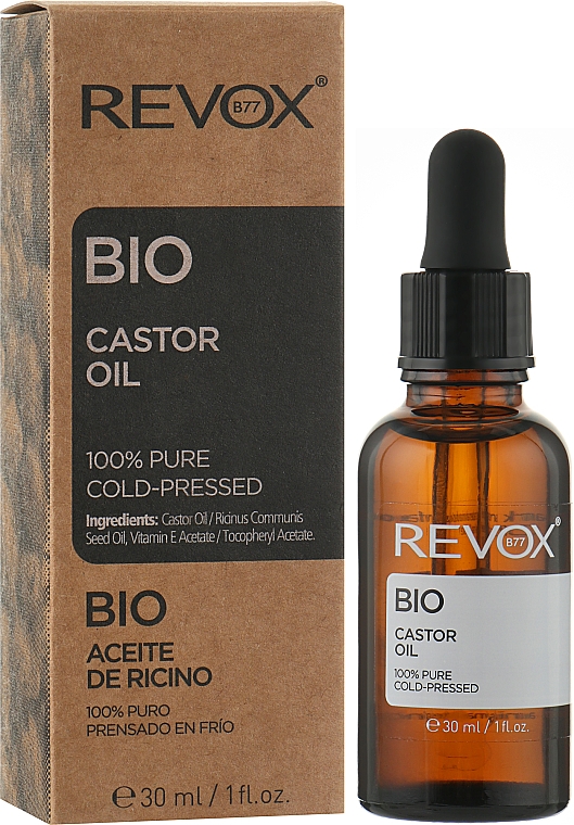 Олія касторова 100% Revox B77 Bio для обличчя, тіла та волосся 30 мл - фото 2